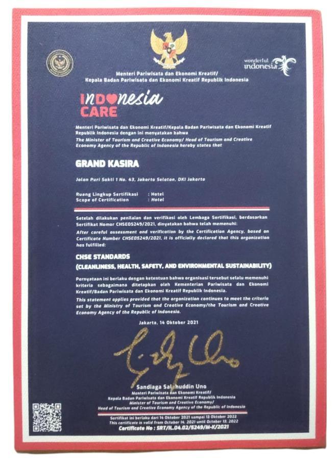 Hotel Grand Kasira Dżakarta Zewnętrze zdjęcie